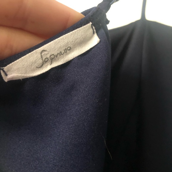 Navy Blue Boutique Dress - Picture 4 of 4